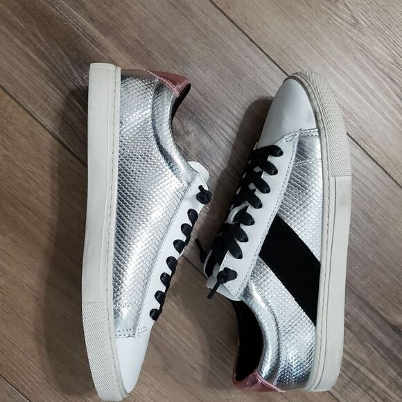 Vintage Havana Aimee Chrome Slip On Sneakers Size 7.5 NIB - Picture 7 of 16